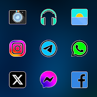 screenshot of FluOxigen - Icon Pack