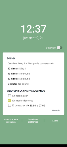 Vista previa de la aplicación