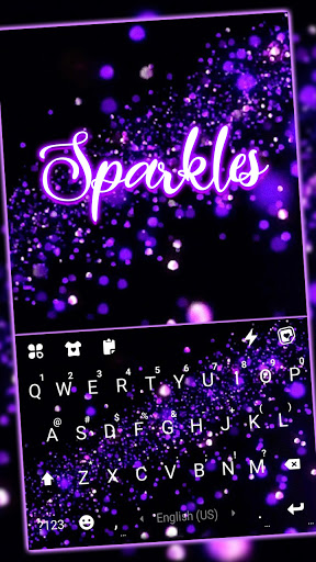 Glitter Live Sparkle Keyboard Background