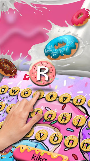 Colorful Donuts Keyboard Theme Screen 2