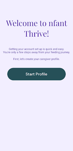 nfant® Thrive Tracker App Screen 2