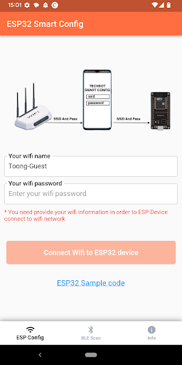 Android application ESP Config screenshort