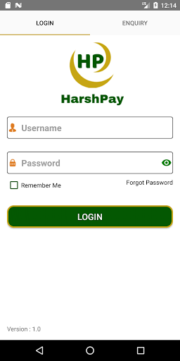 Android application HarshPay screenshort