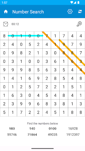 Number Search Screen 3