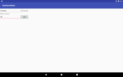 Geofence Mute Screen 2