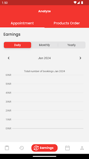 Android application Book Salon Partner screenshort
