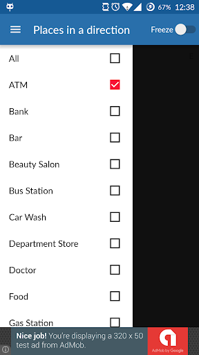 Places in a direction