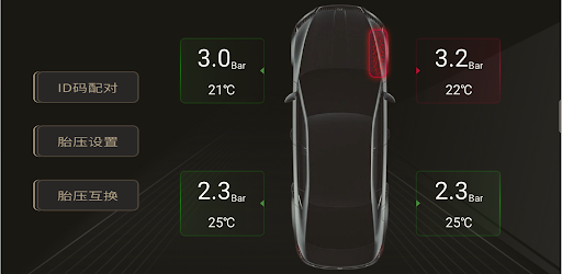 Vehicle tire pressure monitor Screen 3