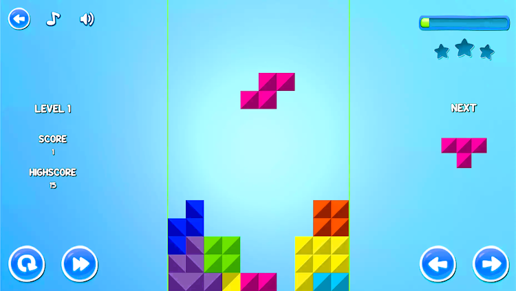 Retro Brick Color Block Puzzle - New - (Android)