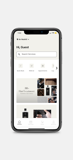 dry. Boutique Salon Screen 2
