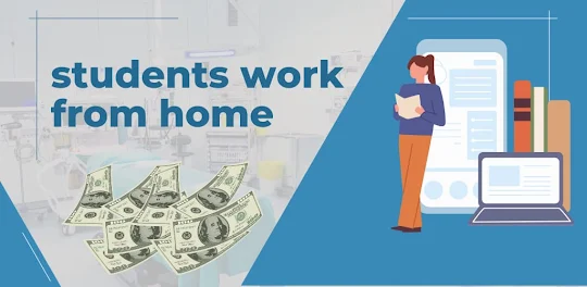 Students work from home