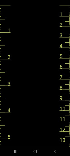Android application Glow Ruler screenshort