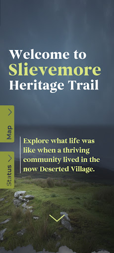 Android application Slievemore Heritage Trail screenshort