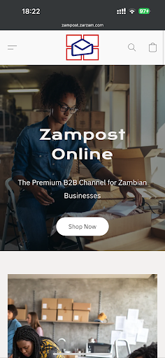 Android application Zampost Online screenshort