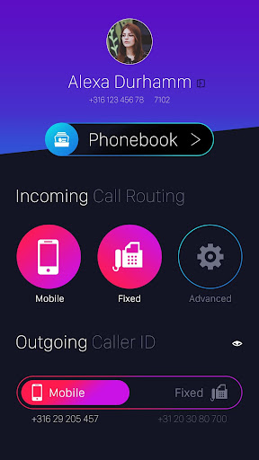 Android application Vamos Fixed-Mobile screenshort