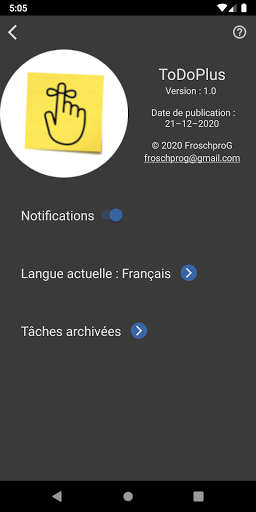 ToDoPlus Screen 3