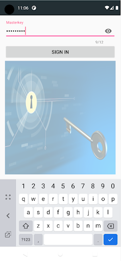 Android application Password Keeper screenshort