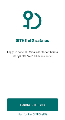Android application QA SITHS eID screenshort