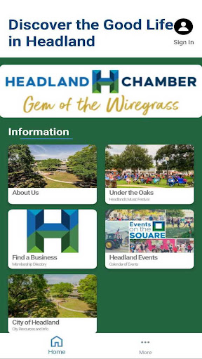 Android application Headland AL Chamber screenshort