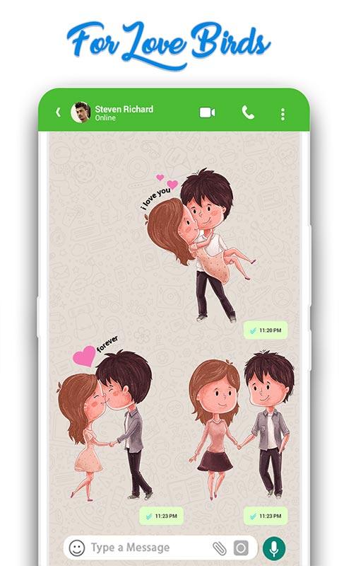 WAStickerApps: Romantic Love Stickers for whatsappのおすすめ画像2