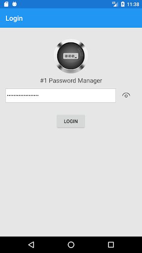 Android application Password Manager screenshort