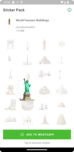Famous Buildings WAStickerApps Screen 2