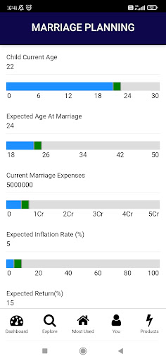Finwish -The Financial Planner Screen 3