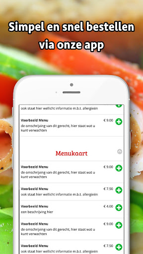 Android application Broodjeszaak Onder de Mast screenshort