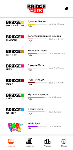 Android application Bridge Music screenshort