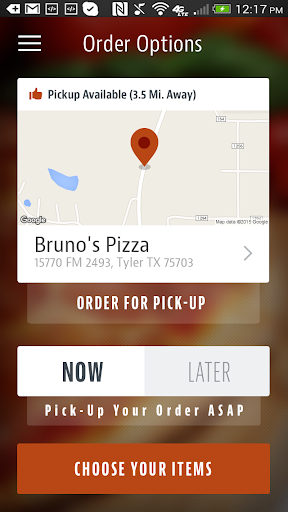 Brunos Pizza and Pasta Screen 2