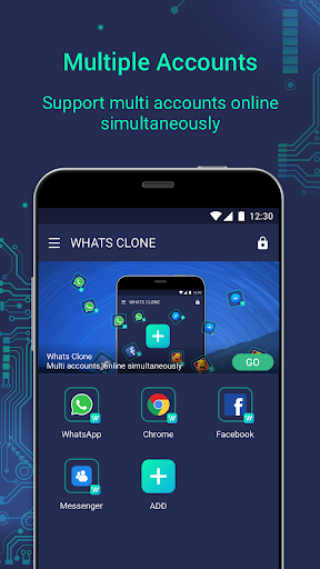 Android application Whats Clone - Multiple Account screenshort