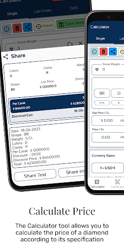 Android application MDC - Multi Diamond Calc screenshort