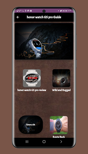honor watch GS pro app Guide
