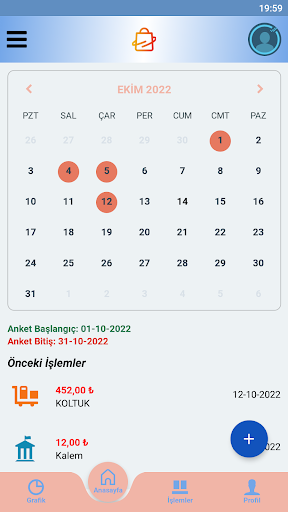 Android application Dijital Defter screenshort