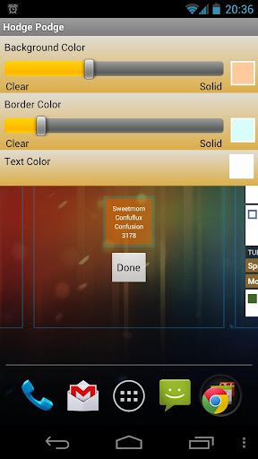 Android application Hodge Podge screenshort