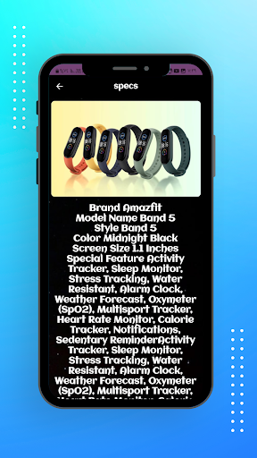 Android application amazfit band 5 guide screenshort