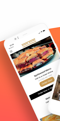 Android application Panini Bistro screenshort