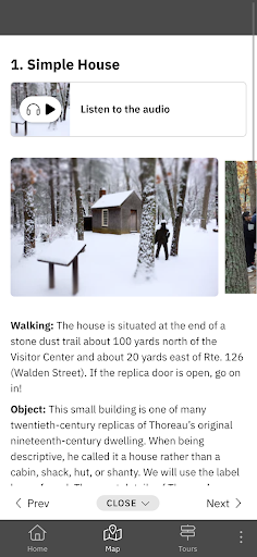 Walden Pond and Woods Guide Screen 3