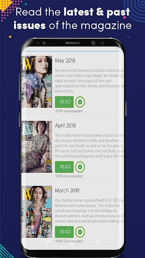 Android application Her World Singapore screenshort