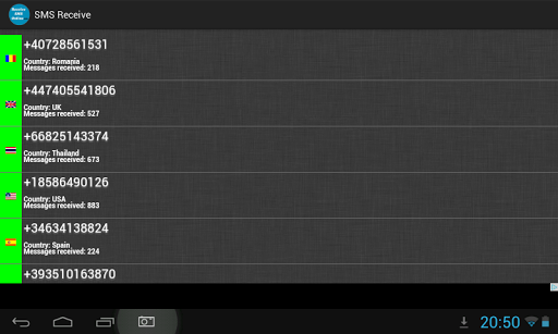 SMS Receive Screenshot 3 - AppWisp.com