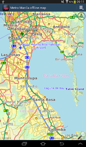 Android application Manila offline map screenshort