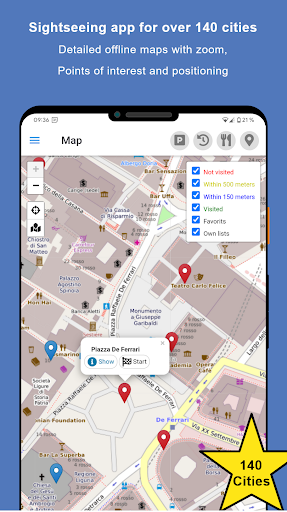 Android application Sightseeing Genoa screenshort