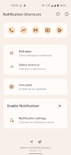 Notification Shortcuts v1.6 Paid Mod 1