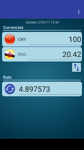 Android application Chinese Yuan x Brunei Dollar screenshort
