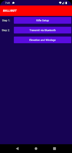 Android application BalliBot screenshort