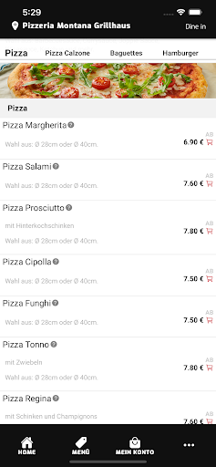 Pizzeria Montana Grillhaus Screen 3