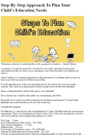 Android application Child Education Guide screenshort