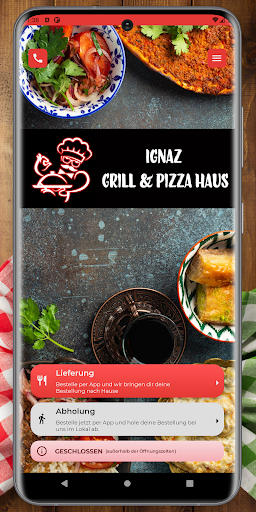 Android application Ignaz Grill & Pizza Haus screenshort