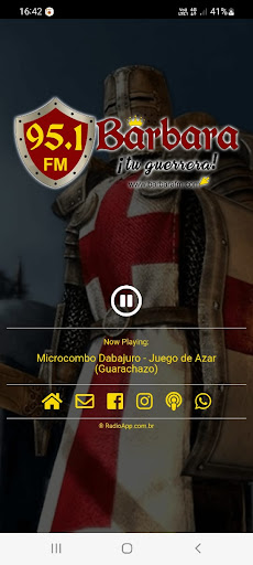 Android application Barbara FM screenshort