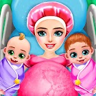 孕 媽媽 和 雙胞胎 寶寶 關心 苗圃 遊戲 0.19